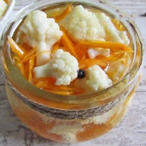 Pickled cauliflower for the winter