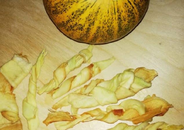 Recipe for making dried melon at home