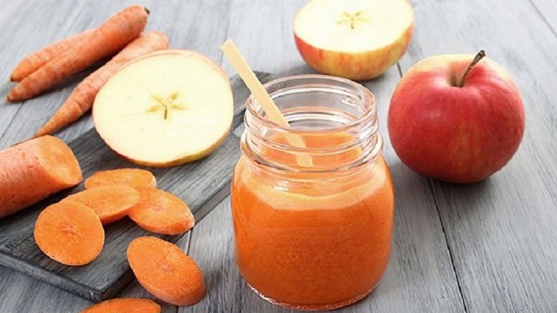 At what age can you give carrot juice to a baby?