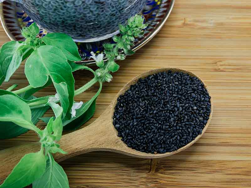 collect basil seeds