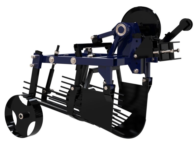 Potato digger for walk-behind tractor